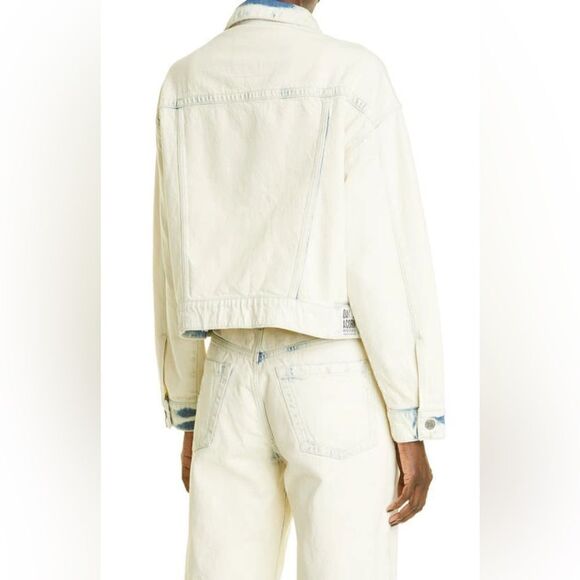 Oak & Acorn Everyday Dip Dye Denim Trucker Jacket Dipped Indigo Small NEW $390 - Picture 5 of 8